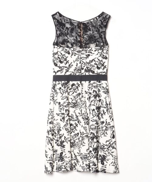 Tadashi Shoji 」 レースノースリーブワンピース S ホワイト