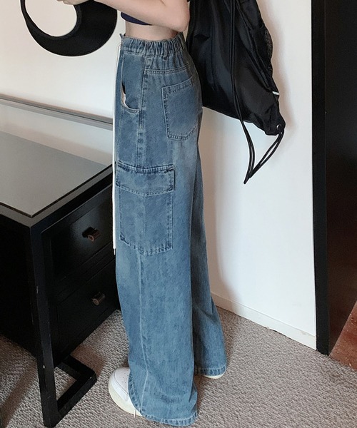 「meJane」 デニムパンツ S ブルー レディース_画像8