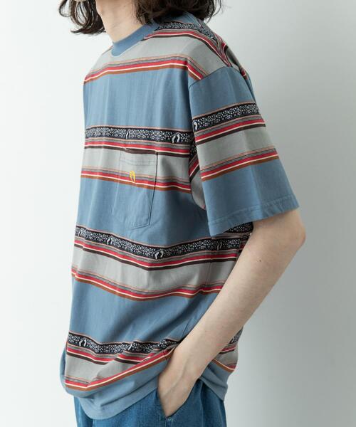 HANGTEN（ハンテン） tシャツ HANG TEN 70S JACQUARD T-SHIRTS メンズ