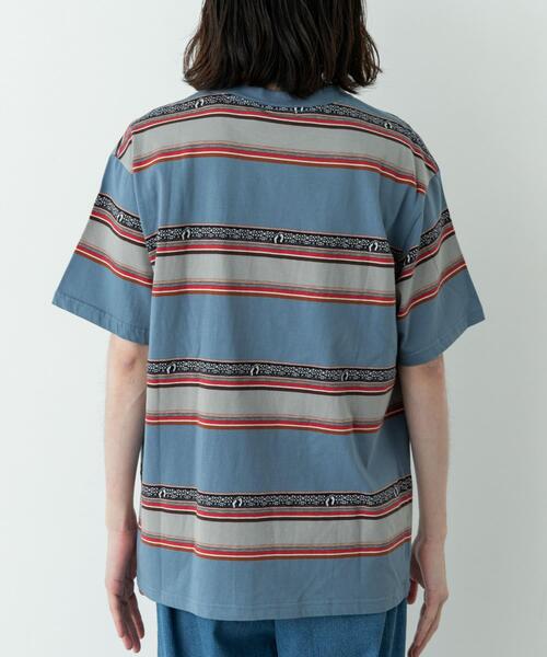 HANGTEN（ハンテン） tシャツ HANG TEN 70S JACQUARD T-SHIRTS メンズ