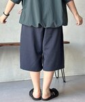 ワイドパンツ パンツ 接触冷感バギーショーツ ...の詳細画像3