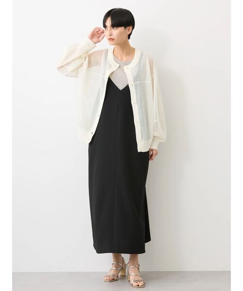 「AMERICAN HOLIC」 ニットカーディガン M イエロー レディース_画像6