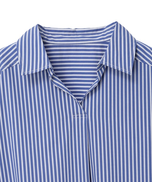 45r 半袖 シャツワンピース LE SOUK HOLIDAY（ルスークホリデー） ワンピース 半袖 スキッパー