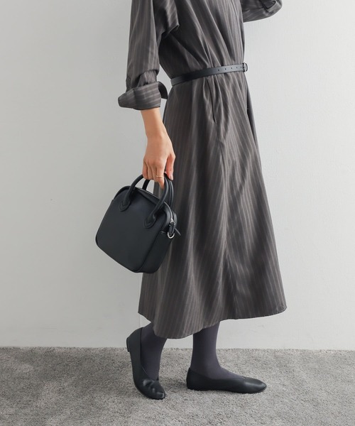 「URBAN RESEARCH DOORS」 シャツワンピース MEDIUM チャコールグレー レディース_画像9