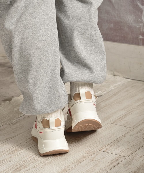 「moz」 ローカットスニーカー 23.5cm ブラック レディース_画像9