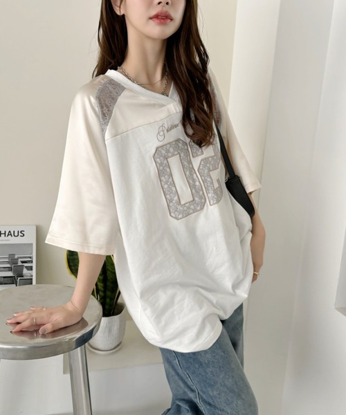  Ado 半袖 Tシャツ ホワイト M Ada. 半袖Tシャツ M オフホワイト レディース : ZOZOTOWN Yahoo!店