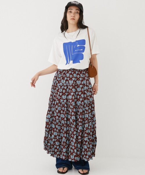 「MIRROR STOKE」 半袖Tシャツ MEDIUM オフホワイト レディース_画像6