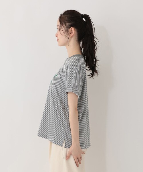 Afternoon Tea（アフタヌーンティー） tシャツ 半袖 ボーダーロゴ