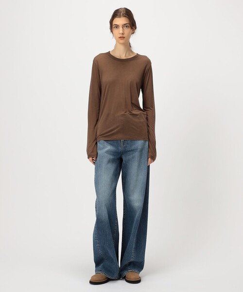 BASERANGE（ベースレンジ） tシャツ バンブー ロングスリーブプル