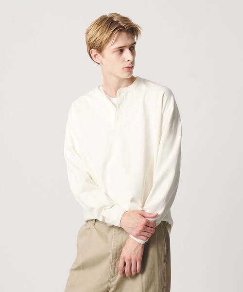 BEAUTY＆YOUTH UNITED ARROWS ヘンリーネック tシャツ ”THE HEAVY”10oz