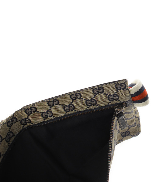 GGキャンバス ウエストバッグ ベージュ GUCCI ボディバッグ グッチ 0