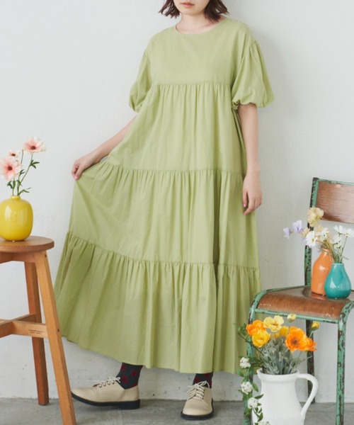 ワンピース パフスリーブティアードワンピース Zozotown Paypayモール店 通販 Paypayモール