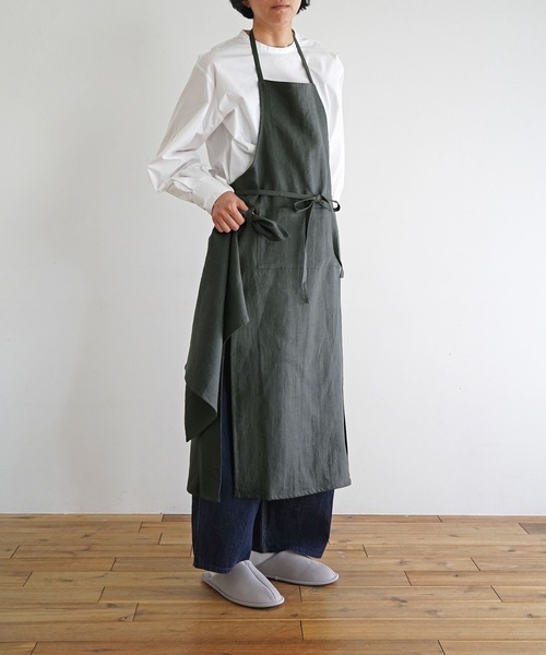 homeeconomicsexperiment エプロン 胸当てエプロン LCK79003－1 ベージュ| 作業服・作業着