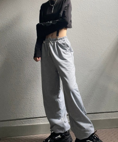 レディース 春夏 ハイウエストパンツ カジュアル スエットb11672 fiere スウェットパンツ ジャージ カジュアルハイウエスト