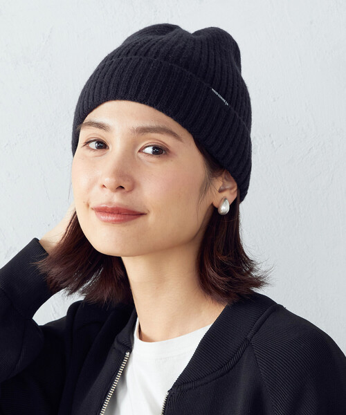 MONO COMME CA ニット帽 ニットキャップ リブニット帽
