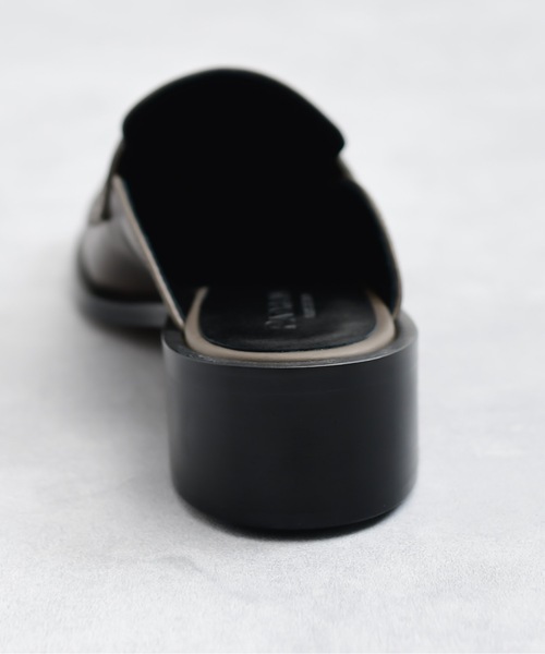 And A サンダル PADRONE パドローネ / BL CUT OFF LOAFERS