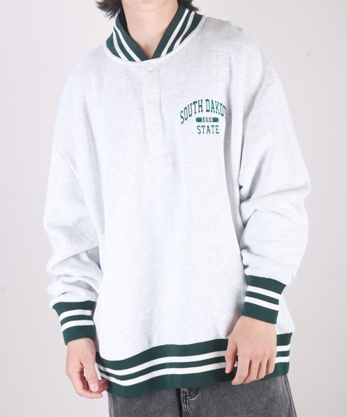 WESTSEA（ウエストシー） スタジャン 針抜き裏起毛 オーバーサイズ