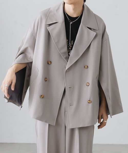 Herencia　ヘレンチア　 スリーブスリットジャケット 中古・古着通販】HERENCIA (ヘレンチア) Sleeve slit double