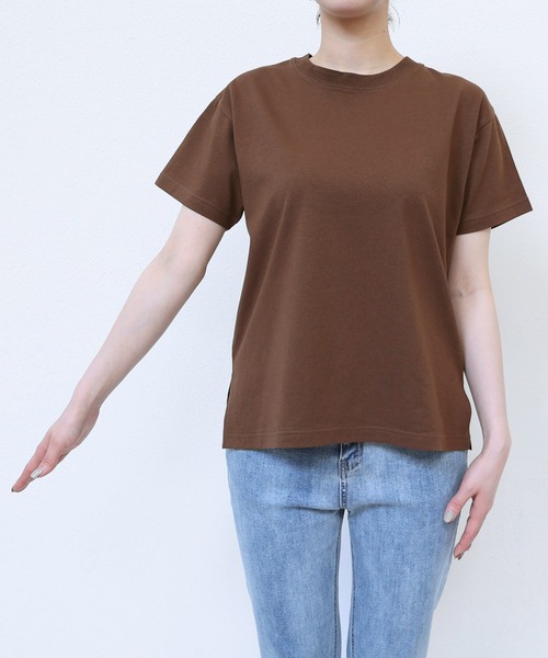 andme tシャツ USAコットン汗染み防止半袖Tシャツ レディース