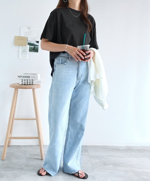 andme tシャツ USAコットン汗染み防止半袖Tシャツ レディース