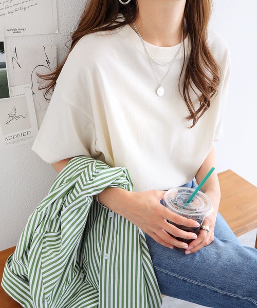 tシャツ 汗染み防止加工 プリントTシャツ USAコットン レディース andme tシャツ USAコットン汗染み防止半袖Tシャツ レディース