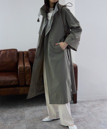 TRIANGLE PALETTE コート アウター スタンドカラーワッシャーロング