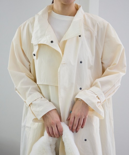 VIP価格☆【TOTEME】サンドカラー シグネチャー リネン コート sankyo shokai ラビット ダブルフェイス ロングコート