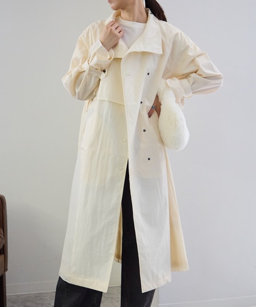 専用　美品✴︎アッシュスタンダード　ロングチェスターコート　アイボリー　36 チェスターコート レディース コート ロング アウター 中綿