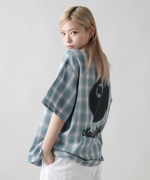 10匣 Lサイズ チェック柄 半袖シャツ TENBOX / DRUG DEALER SHIRT