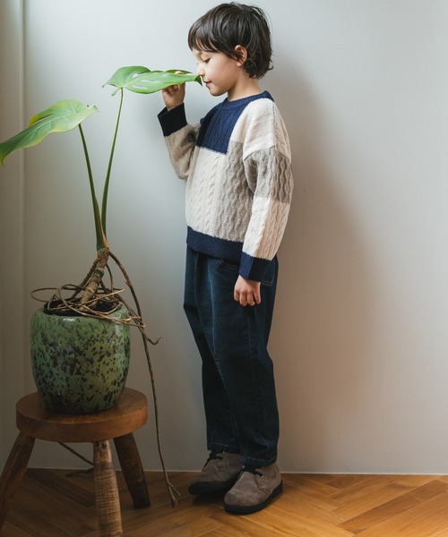 pairmanon（ペアマノン） ニット 「ママとおそろい」配色 パッチワーク