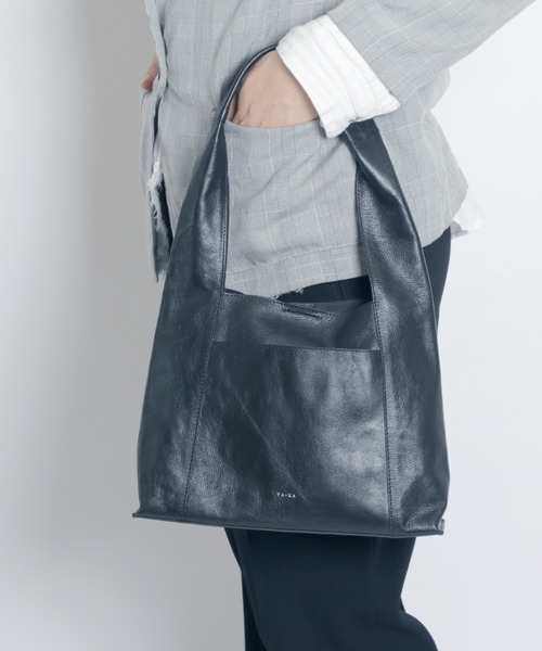 YArKA トートバッグ 「YArKA/ヤーカ」real leather one shoulder tote