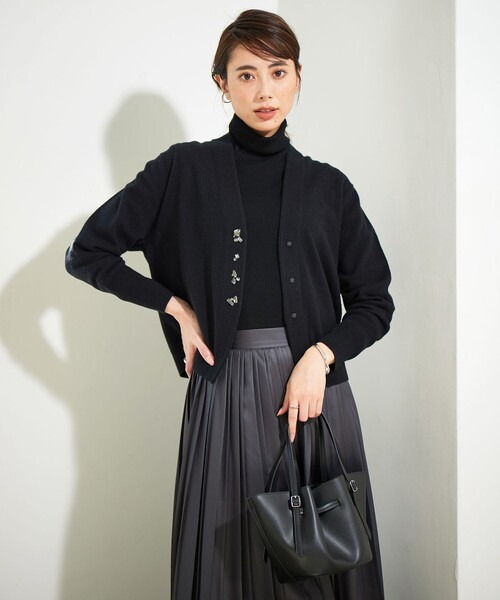 ICB カーディガン 「洗える」 ジュエルニットカーディガン
