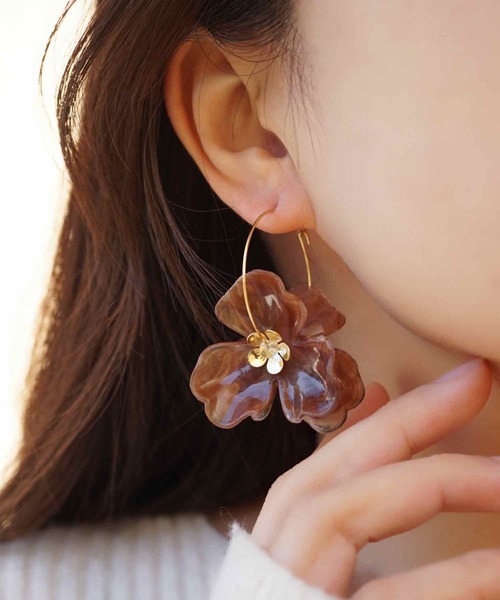 julie sandlau ピンク　フープピアス julie sandlau ピンク フープピアス