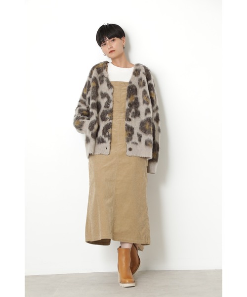 未使用Rose Bud グリーンショート丈ニットカーディガン ROSE BUD（ローズバッド） ニットカーディガン ONE SIZE ブルー