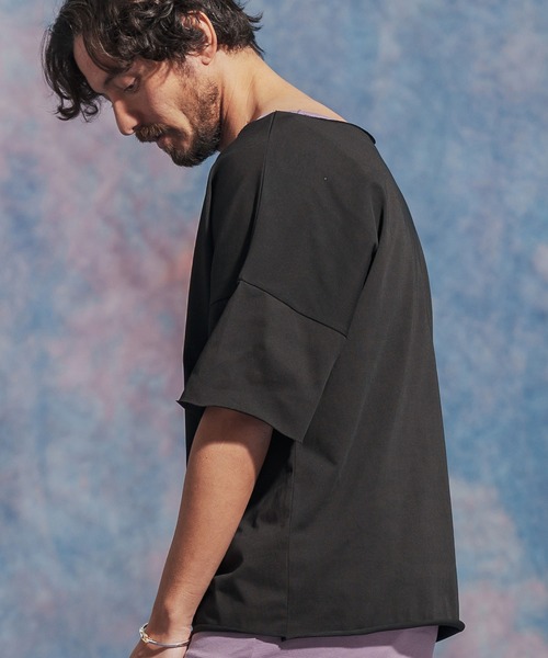 Jih Nunc（ジーヌンク） tシャツ mt8868- ルーズネックカットソー