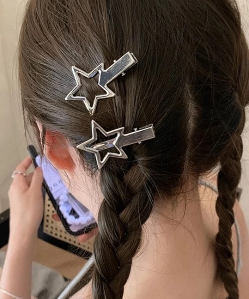 専用出品ヘアピン Port ヘアピン 星型 メタル / シルバー : ZOZOTOWN Yahoo!店