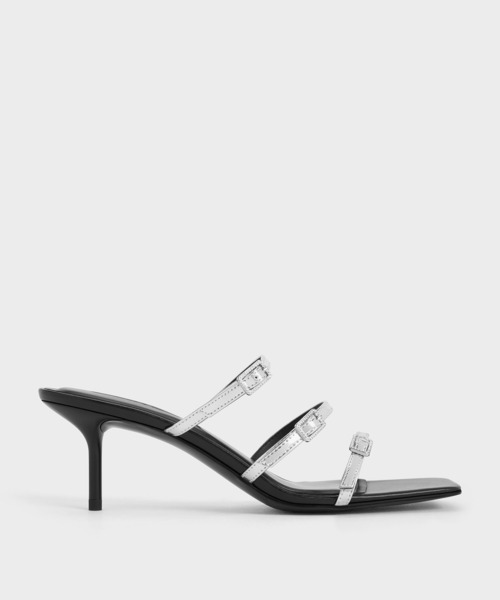 CHARLES ＆ KEITH（チャールズ&キース） サンダル ミュール クリスタル