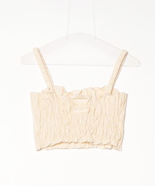 ベスト ジレ RITA ROW/Poplin smoked body レディース RITA ROW ベスト ジレ ROW/Poplin smoked body レディース