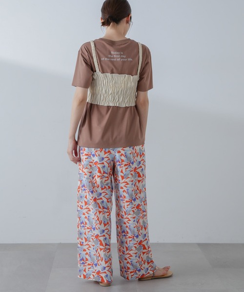 ベスト ジレ RITA ROW/Poplin smoked body レディース RITA ROW ベスト ジレ ROW/Poplin smoked body レディース
