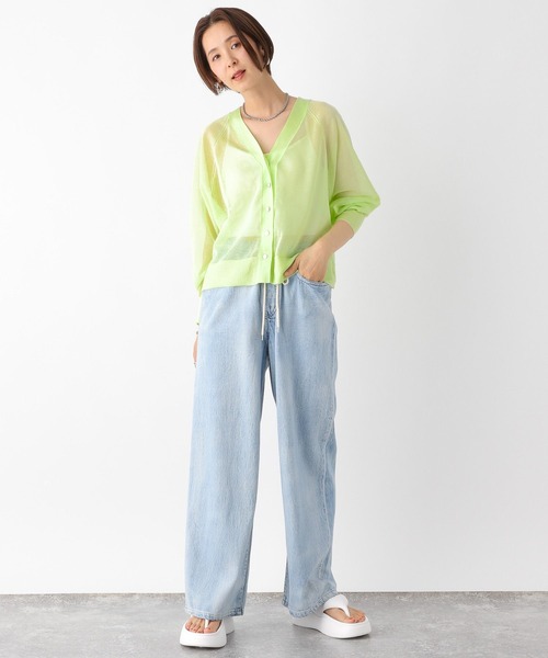 LEPSIM（レプシィム） カーディガン 14ゲージシアーカーディガン