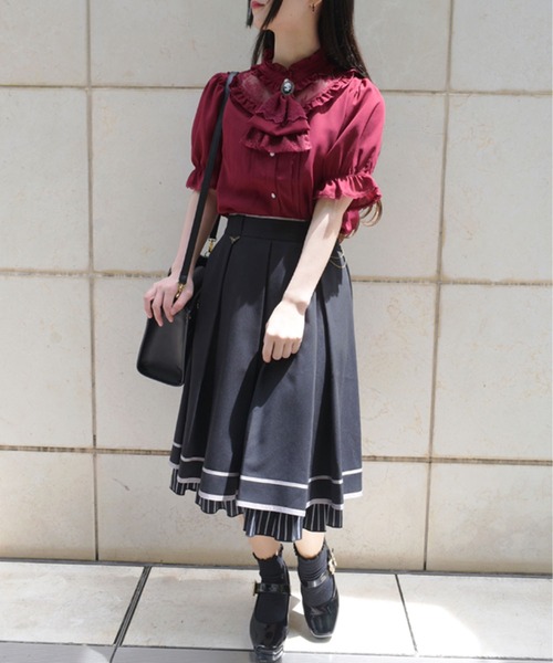 axes femme（アクシーズ ファム） ブラウス シャツ ローズカメオ 