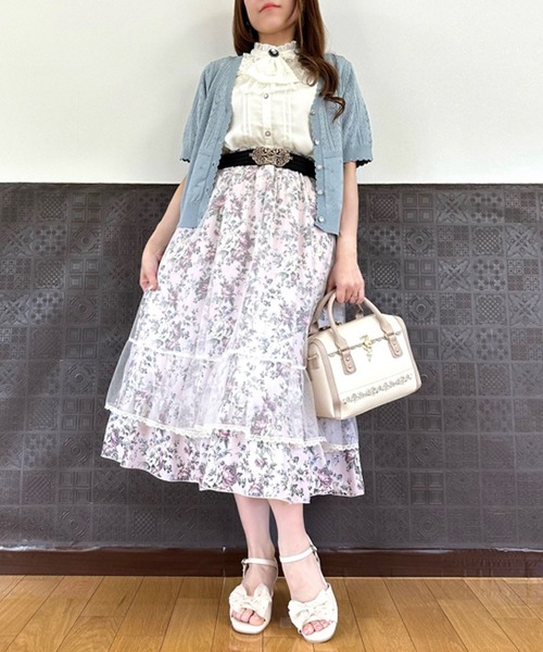 axes femme（アクシーズ ファム） ブラウス シャツ ローズカメオ 