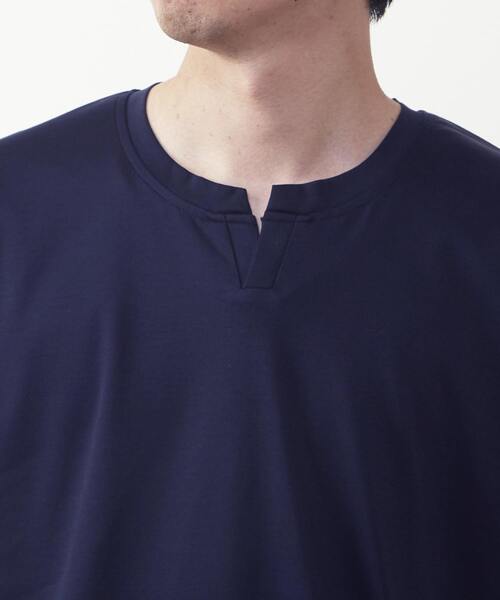 〔 Sサイズ 〕 シルキースムース Tシャツ MEN'S MELROSE tシャツ 50/-シルケットスムースキーネックT