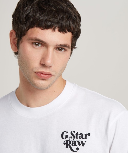 G-STAR RAW tシャツ FOXY CHEST BOXY T-SHIRT/グラフィックロゴ