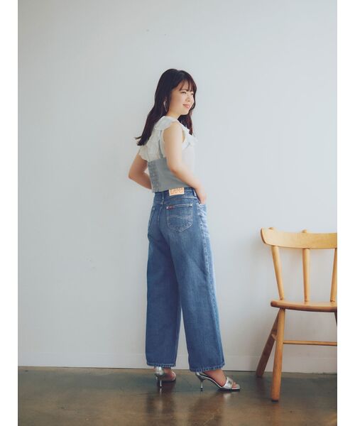 ブラウス シャツ セミシアーラッフルブラウス「低身長・小柄女性