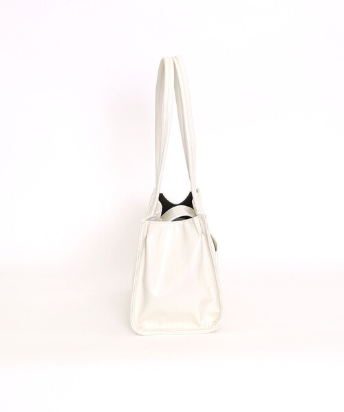 COOCO（クーコ） トートバッグ ツヤフェイクレザー横長トートバッグ