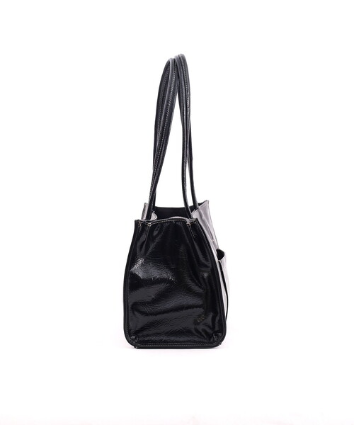 COOCO（クーコ） トートバッグ ツヤフェイクレザー横長トートバッグ