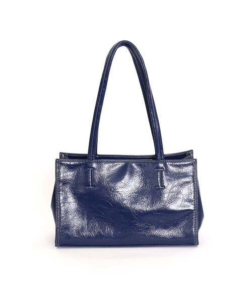 COOCO（クーコ） トートバッグ ツヤフェイクレザー横長トートバッグ