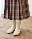 ブーツ リブニット 切り替え ソックスブーツ ...の詳細画像1