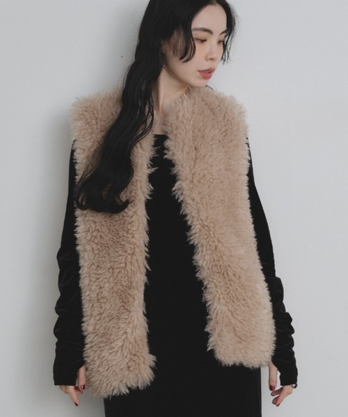 美品★yoriプードルフードジレベスト アイボリー 美品☆yoriプードルフードジレベスト アイボリー - メルカリ